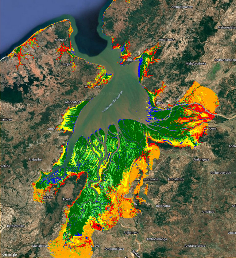 GEM's map of the mangroves of Mahajamba Bay
